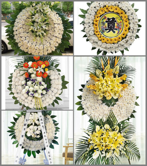 湖北黄冈市黄梅县下新镇蜒地村花圈速递